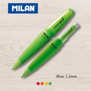 Portaminas 1,3 mm + Goma . MILAN Capsule Fluor.