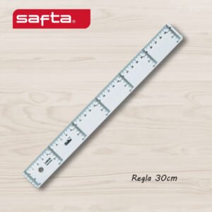 Regla Plástico 30 cm plana.