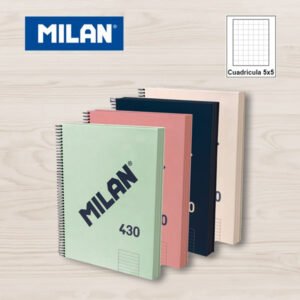 Bloc Espiral A4 (Pauta 5x5) 120H 95gr MILAN.