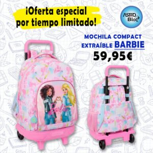Mochila Compact BARBIE. SAFTA.