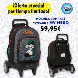 Mochila Compact My Hero Academia. SAFTA.