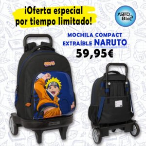 Mochila Compact Naruto Ninja. SAFTA.